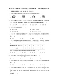 2021-2022学年浙江省金华市义乌市九年级（上）期末数学试卷   word，解析版