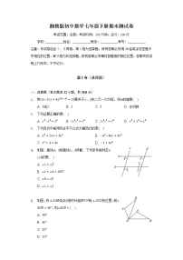 湘教版初中数学七年级下册期末测试卷（含答案解析）