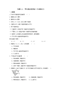 专题5.6 平行线及其判定（专项练习）-2021-2022学年七年级数学下册基础知识专项讲练（人教版）
