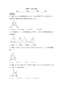 (通用版)中考数学一轮复习4.4《全等三角形》精选练习卷(含答案)