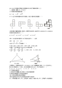 2021-2022学年重庆市西南大学附属中学九年级下期数学周考（二）练习题