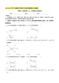 专题5.1相交线（1）对顶角与邻补角-2021-2022学年七年级数学下册同步培优题典【人教版】