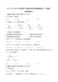 期末检测卷01-2021-2022学年七年级数学下册期末突破易错挑战满分（人教版）