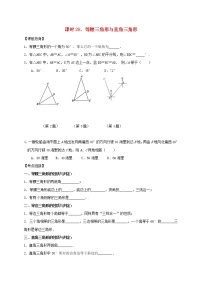 (通用版)中考数学一轮复习课时28《等腰三角形与直角三角形》导学案