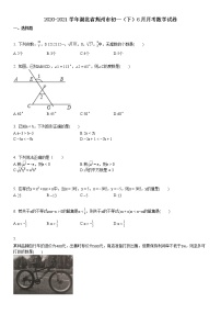 2020-2021学年湖北省荆州市初一（下）6月月考数学试卷