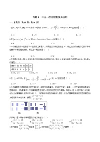 专题6  二元一次方程组及其应用试卷