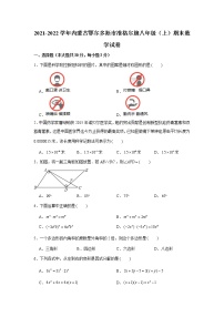 2021-2022学年内蒙古鄂尔多斯市准格尔旗八年级（上）期末数学试卷   解析版