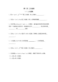 数学1.1 二次函数课时练习