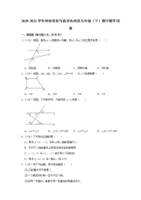 2021年河南省驻马店市汝南县七年级（下）期中数学试卷+答案