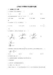 人教版数学七年级下册《期中考试试卷》(含答案)