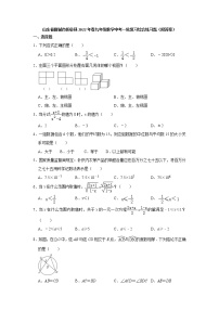 2022年山东省聊城市阳谷县  九年级数学中考一轮复习综合练习题（word版含答案）