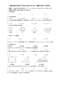 2022年安徽省合肥市寿春中学中考一模数学试卷（word版含答案）