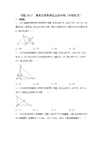 专题18.17 直角三角形斜边上的中线（专项练习）-2021-2022学年八年级数学下册基础知识专项讲练（人教版）