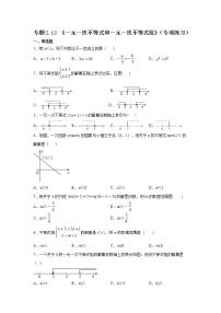 专题2.12 《一元一次不等式和一元一次不等式组》全章复习与巩固(专项练习)-2021-2022学年八年级数学下册基础知识专项讲练(北师大版)