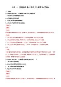 专题19  数据的收集与整理（专题强化-提高）-2021-2022学年七年级数学上册期中期末考点大串讲（沪科版）