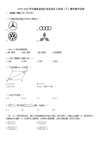 2019-2020学年湖北省武汉市武昌区七年级（下）期中数学试卷