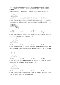 2022年北师大版九年级数学中考复习《全等三角形常考热点》专题训练