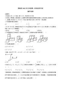 2022年河南省固始县九年级下学期第一次适应性考试数学试题(word版含答案)