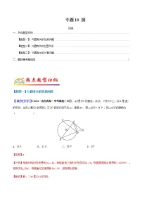 专题10圆-2022年中考数学二轮热点题型归纳与变式演练试卷（学生版+教师版）