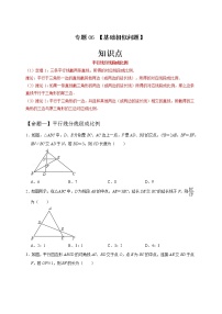 专题06 基础相似问题-中考一轮复习之热点题型练习（全国通用）