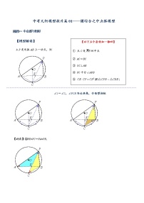 2022年中考数学几何模型提升专题01 中点弧模型