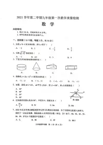 2022广东省佛山市顺德区中考一模数学试题(含答案)