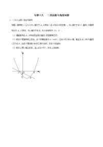 专题十八 二次函数与角度问题-2022年中考数学二轮复习之重难热点提分专题
