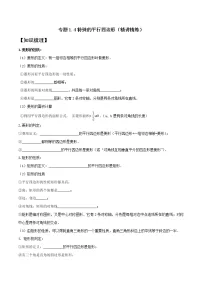 专题1.4 特殊的平行四边形-2021-2022学年八年级数学下学期期中考试专题复习(人教版)