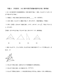 专题11 开放探究-2022届中考数学压轴大题专项训练