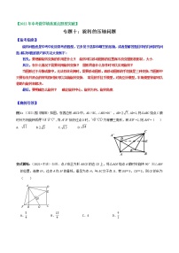 专题10 旋转压轴问题-2022年中考数学选填压轴题专项复习