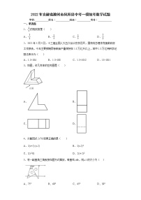 2022年安徽省滁州市凤阳县中考一模统考数学试题(word版含答案)