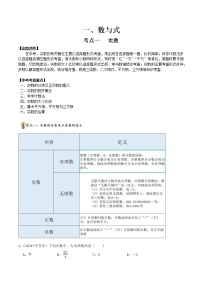 2022年中考数学一轮复习资料