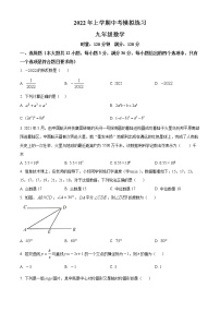 2022年湖南省娄底市初中毕业学业水平考试第一次模拟数学试题