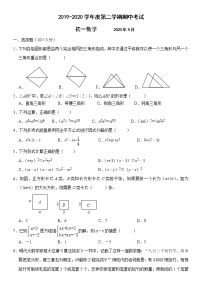 江阴市一中2019-2020学年七年级（下）期中数学试卷（含答案）