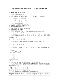 广东省深圳市潜龙中学八年级（上）期末数学模拟试卷