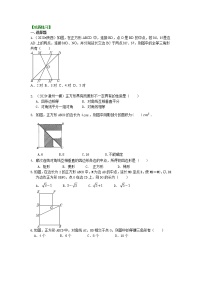 北师大版九年级上册3 正方形的性质与判定精练