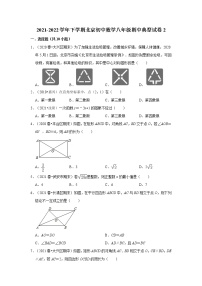 2021-2022学年下学期北京初中数学八年级期中典型试卷2（含答案）