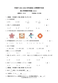 江苏省盐城市盐城中学中校区2021-2022学年九年级下学期数学期中试卷（无答案）