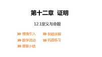 七年级下册12.1 定义与命题示范课课件ppt