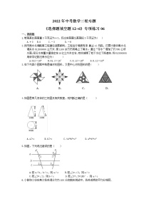 2022年中考数学二轮专题《选择题填空题12+6》专项练习06（含答案）