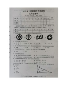 湖南省邵阳市武冈市2021-2022学年八年级下学期期中考试数学试题(有答案)