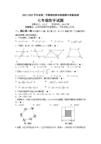 江苏省盐城市东台市第四教育联盟2021-2022学年下学期期中质量检测七年级数学试卷（有答案）