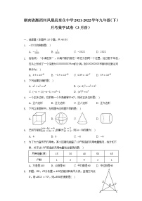 湖南省湘西州凤凰县皇仓中学2021-2022学年九年级（下）月考数学试卷（3月份）（含解析）