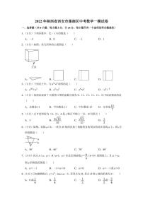 2022年陕西省西安市莲湖区中考数学一模试卷（学生版+解析版）