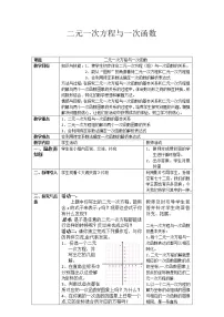 鲁教版 (五四制)七年级下册4 二元一次方程与一次函数教学设计