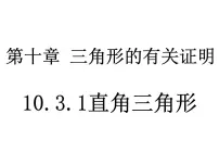 鲁教版 (五四制)七年级下册3 直角三角形说课ppt课件