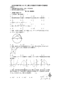 湖南省永州市剑桥学校2021-2022学年九年级下学期期中考试数学试题(word版含答案)