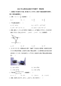 2022年山西省运城市中考数学一模试卷(word版无答案)