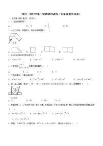 2022年广东省中山市小榄镇中考一模数学试题(word版含答案)