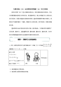 专题09 运用整体思想解二元一次方程组-【专题突破】2021-2022学年七年级数学下学期重难点及章节分类精品讲义(人教版)